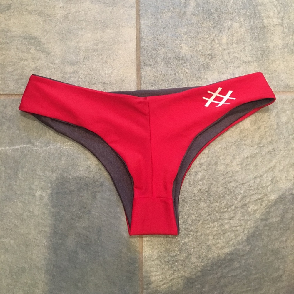 BRKN Royal Red Bikini Bottoms